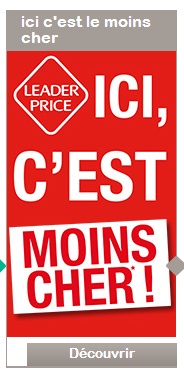 Leader Price bannière low cost