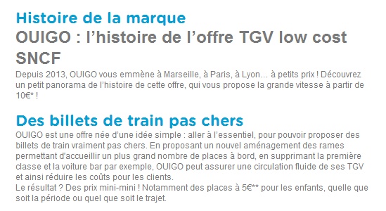 Ouigo présentation marque low cost