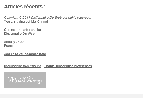 Growth hacking AARRR mailchimp : referral