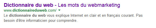 Snippet et Rich Snippet Snippet Google