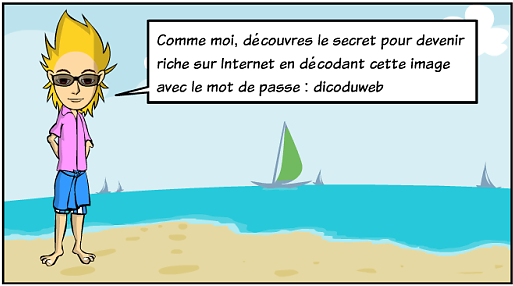 Stéganographie : message caché