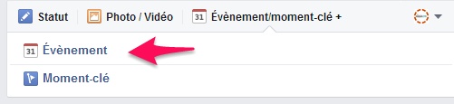 Facebook évènement étape 2