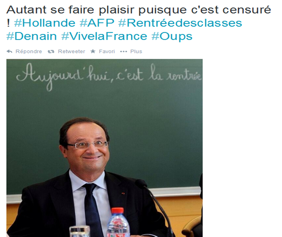 La photo de Hollande