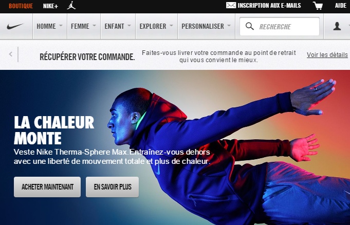 Comment déployer sa marque sur le web La home de Nike avec le décathlonien Ashton Eaton