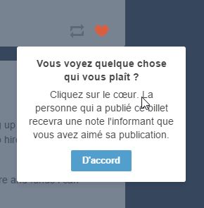 SaaS : 4 leviers pour réduire votre taux d'attrition Tumblr explique les boutons au fur et à mesure lors de la 1ère navigation (1)